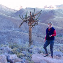 Marion with Candelabro Cactus